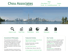 Tablet Screenshot of choufunds.com